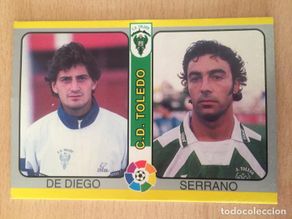 Figurine di Calcio: 1995 FUTBOL TOTAL - 204 - DE DIEGO - SERRANO - CD TOLEDO - MUNDICROMO